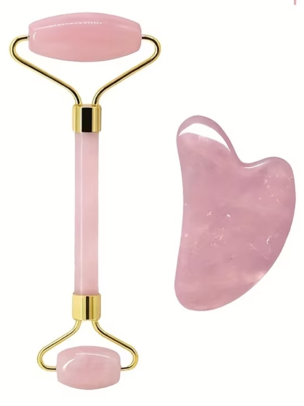 Facial & Full Body Massage Roller Set with Dual- Massager & Gua Sha Board NIP